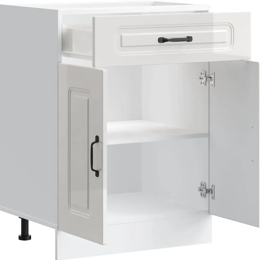 vidaXL Armarios Y Almacenamiento-Mueble bajo cocina Kalmar madera ingeniería blanca