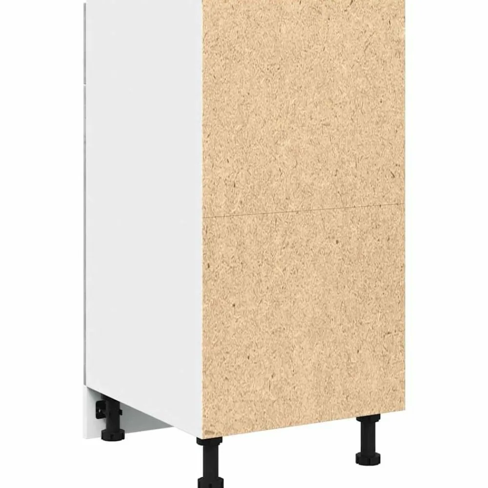 vidaXL Mueble bajo con cajón "Lyon" de, gris hormigón, 40 x 46 x 81,5 cm, madera de ingeniería Gris hormigón Discount