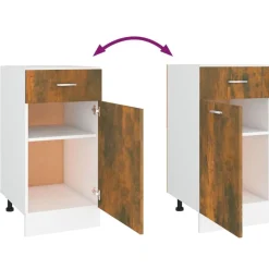 vidaXL Armarios Y Almacenamiento-Mueble bajo con cajón