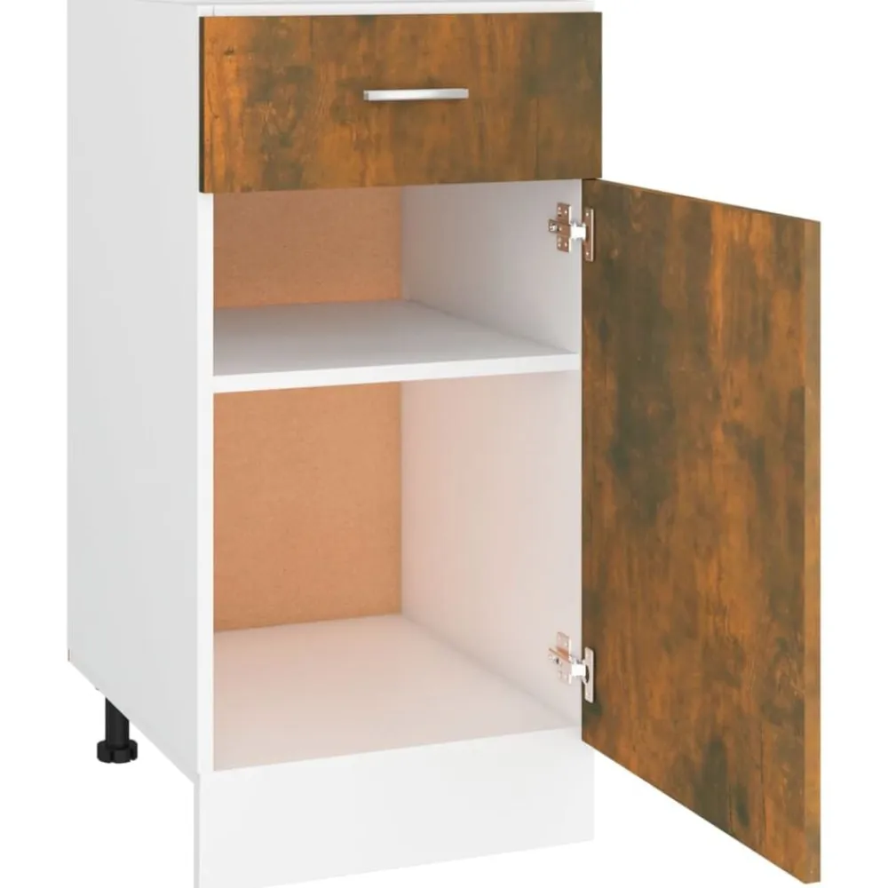 vidaXL Armarios Y Almacenamiento-Mueble bajo con cajón "Lyon" de, , 40 x 46 x 81,5 cm, madera de ingeniería