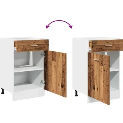 vidaXL Mueble bajo con cajón 