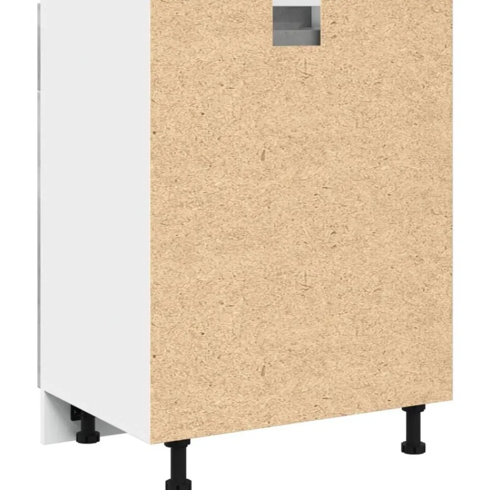 vidaXL Armarios Y Almacenamiento-Mueble bajo con cajón "Lyon" de, gris hormigón, 60 x 46 x 81,5 cm, madera de ingeniería