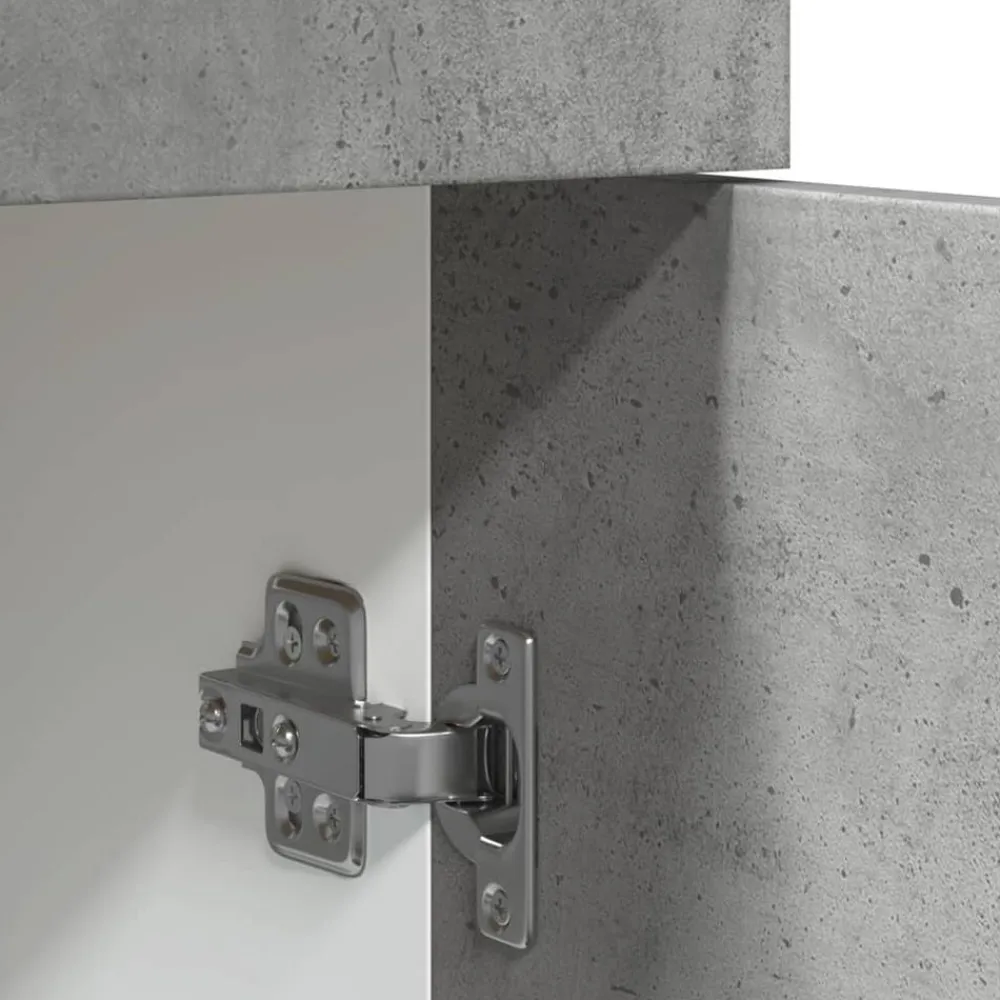 vidaXL Armarios Y Almacenamiento-Mueble bajo con cajón "Lyon" de, gris hormigón, 60 x 46 x 81,5 cm, madera de ingeniería