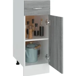 vidaXL Armarios Y Almacenamiento-Mueble bajo con cajón