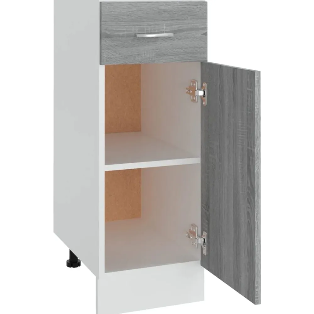 vidaXL Armarios Y Almacenamiento-Mueble bajo con cajón "Lyon" , 30 x 46 x 81,5 cm, madera de ingeniería,