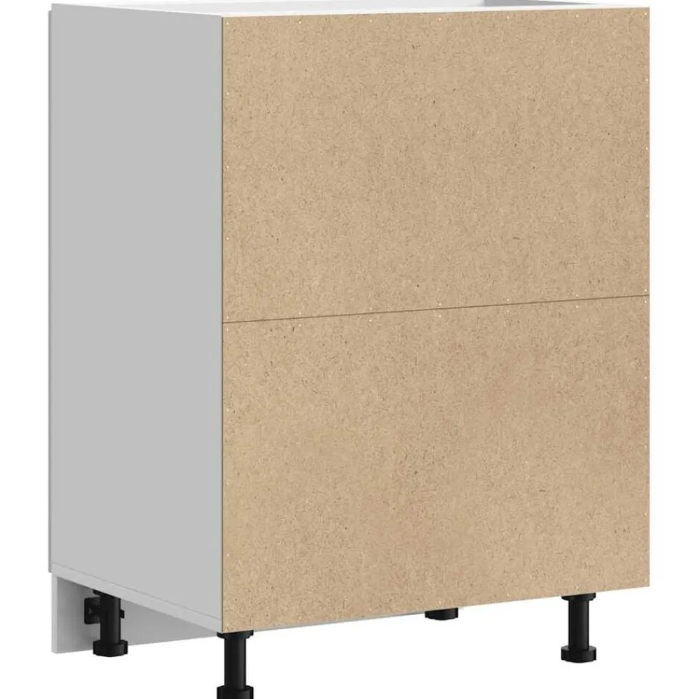 vidaXL Armarios Y Almacenamiento-Mueble bajo de cocinaporto alto brillo blanco
