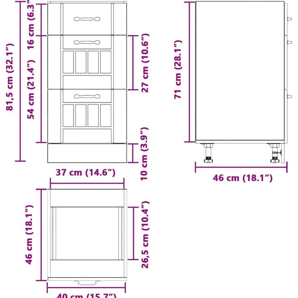 vidaXL Mueble bajo de cocina Lucca madera vieja Madera envejecida Hot