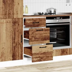 vidaXL Mueble bajo de cocina Lucca madera vieja Madera envejecida Hot