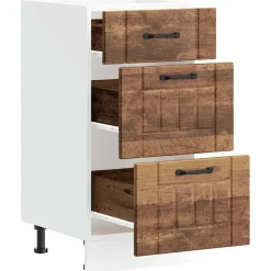 vidaXL Mueble bajo de cocina Lucca madera vieja Madera envejecida Hot