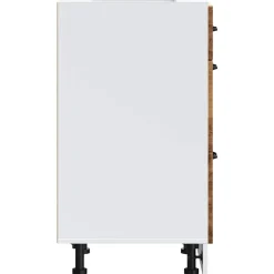 vidaXL Mueble bajo de cocina Lucca madera vieja Madera envejecida Hot