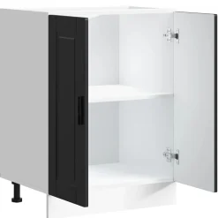 vidaXL Mueble bajo de cocinaPorto madera contrachapada Negro Best