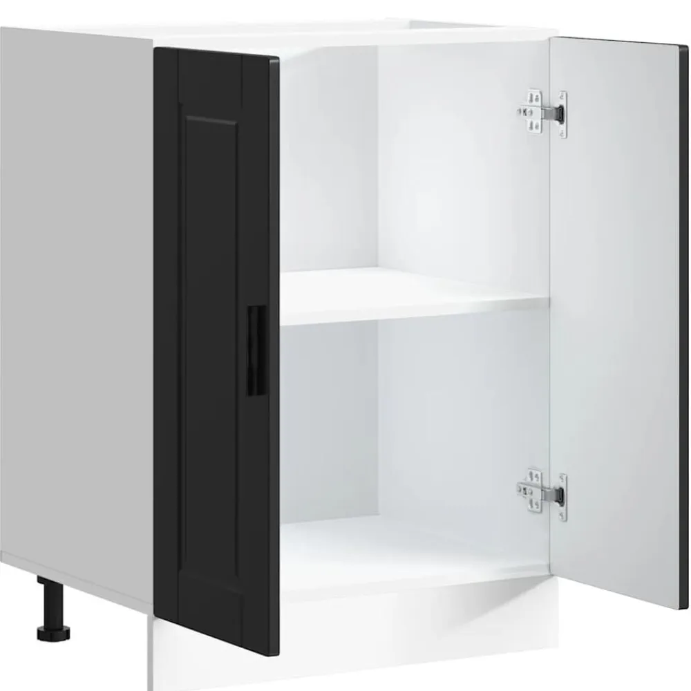 vidaXL Mueble bajo de cocinaPorto madera contrachapada Negro Best