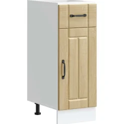 vidaXL Mueble bajo de cocina Lucca roble sonoma Madera reciclada Sale