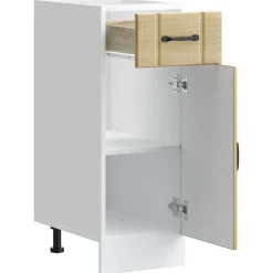 vidaXL Mueble bajo de cocina Lucca roble sonoma Madera reciclada Sale