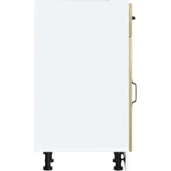 vidaXL Mueble bajo de cocina Lucca roble sonoma Madera reciclada Sale