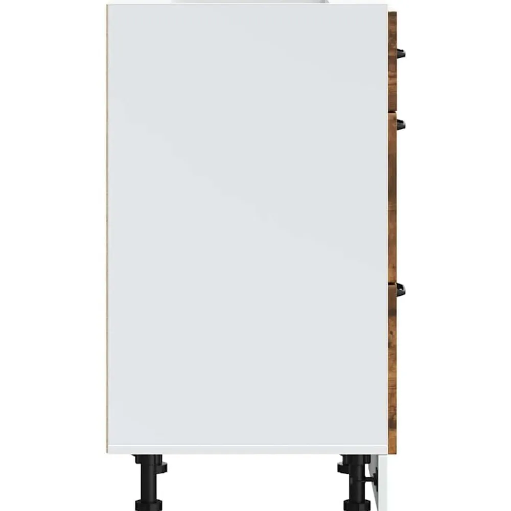 vidaXL Mueble bajo de cocina Lucca Roble ahumado Discount