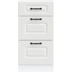 vidaXL Armarios Y Almacenamiento-Mueble bajo de cocina Kalmar madera de ingeniería blanca