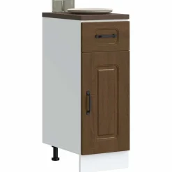 vidaXL Mueble bajo de cocina Kalmar madera ingeniería de roble marrón Marr&oacute;n roble Online