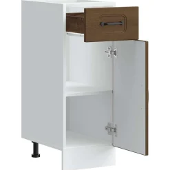 vidaXL Mueble bajo de cocina Kalmar madera ingeniería de roble marrón Marr&oacute;n roble Online