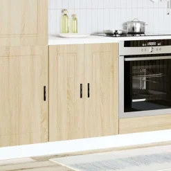 vidaXL Mueble bajo de cocinaporto roble sonoma madera reconstituida Madera reciclada Sale