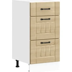 vidaXL Armarios Y Almacenamiento-Mueble bajo de cocina Lucca roble sonoma