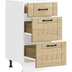 vidaXL Armarios Y Almacenamiento-Mueble bajo de cocina Lucca roble sonoma