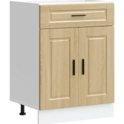 vidaXL Mueble bajo de cocinaporto roble sonoma madera reconstituida Madera reciclada Clearance