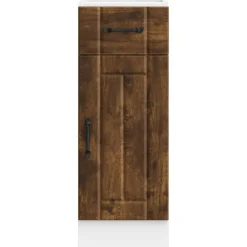 vidaXL Mueble bajo de cocina Lucca Roble ahumado New