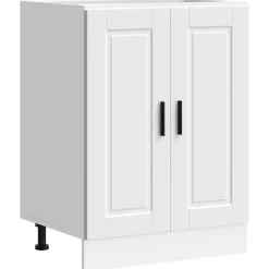 vidaXL Armarios Y Almacenamiento-Mueble bajo de cocinaPorto madera contrachapada blanca