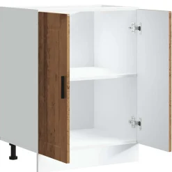 vidaXL Mueble bajo de cocinaporto madera vieja madera reconstituida Madera envejecida Online