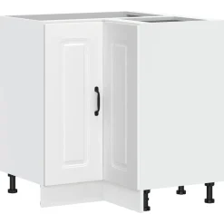 vidaXL Mueble bajo esquinero de cocina Kalmar madera ingeniería blanca Blanco New