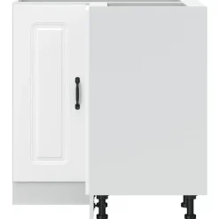 vidaXL Mueble bajo esquinero de cocina Kalmar madera ingeniería blanca Blanco New