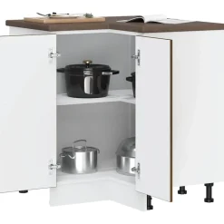 vidaXL Mueble bajo esquina de cocinaporto madera reconstituida Roble marrón Discount