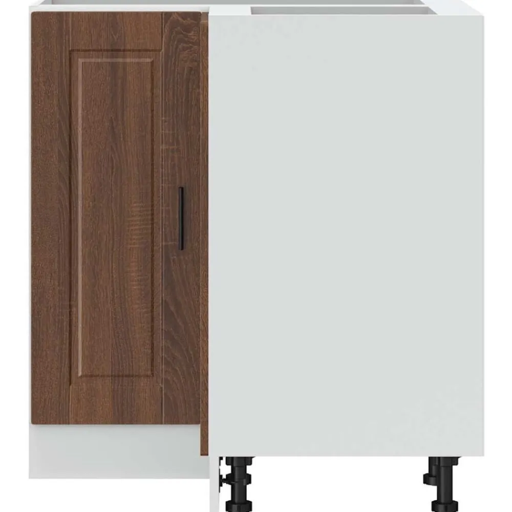 vidaXL Mueble bajo esquina de cocinaporto madera reconstituida Roble marrón Discount