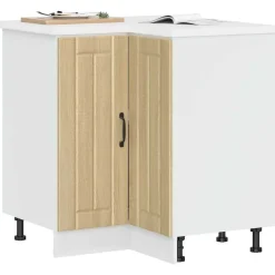 vidaXL Armarios Y Almacenamiento-Mueble bajo esquina de cocina Lucca madera reconstituida