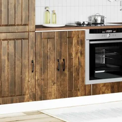 vidaXL Armarios Y Almacenamiento-Mueble bajo fregadero Lucca madera contrachapada