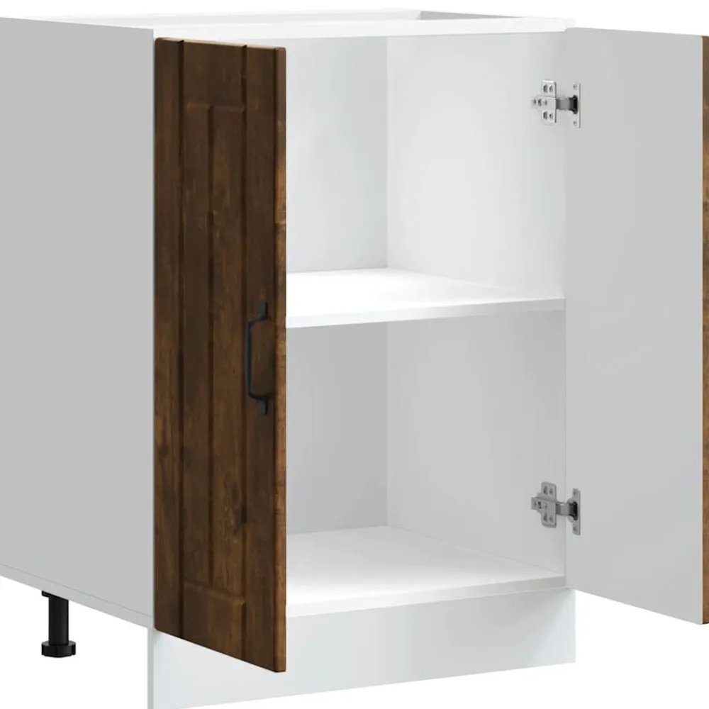 vidaXL Armarios Y Almacenamiento-Mueble bajo fregadero Lucca madera contrachapada