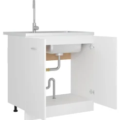 vidaXL Armarios Y Almacenamiento-Mueble bajo fregadero 