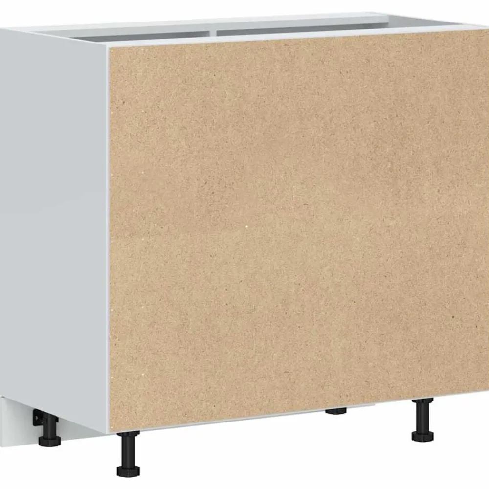 vidaXL Mueble bajo para fregadero "Lyon" de madera de ingeniería negra Negro Online