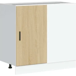 vidaXL Mueble bajo para fregadero "Lyon" de madera de ingeniería de Roble Sonoma Outlet