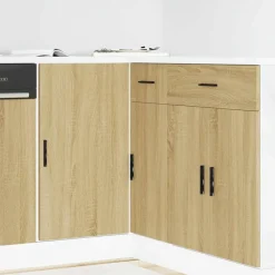 vidaXL Mueble bajo para fregadero "Lyon" de madera de ingeniería de Roble Sonoma Outlet