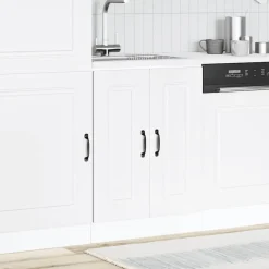 vidaXL Mueble bajo para fregadero Kalmar 60x46x81,5 cm Blanco New