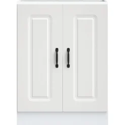vidaXL Mueble bajo para fregadero Kalmar 60x46x81,5 cm Blanco New