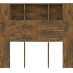 vidaXL Mueble cabecero color 120x18,5x102,5 cm Roble ahumado Best