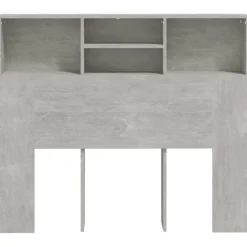 vidaXL Mueble cabecero gris hormigón 120x19x103,5 cm Gris hormigón Hot