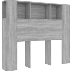 vidaXL Mueble cabecero 120x18,5x102,5 cm Gris sonoma Best