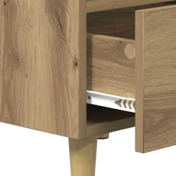 vidaXL Mueble cama con cajón Roble artesanal 40 x 35 x 47.5cm Roble artisan Discount