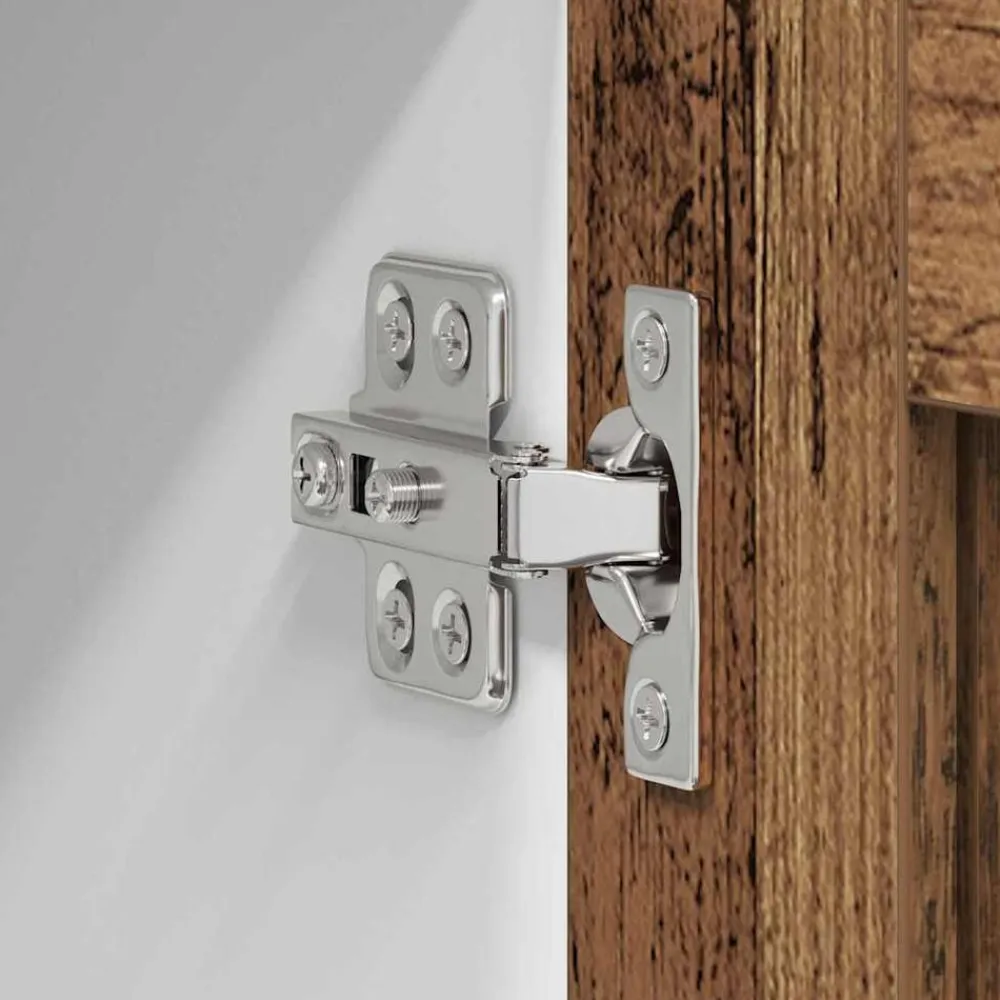 vidaXL Armarios Y Almacenamiento-Mueble colgante con almacenamiento Madera vieja 40 x 31 x 80 cm