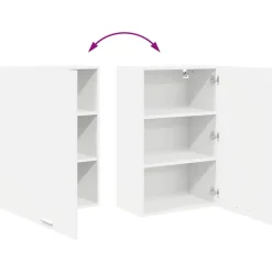 vidaXL Armarios Y Almacenamiento-Mueble colgante con puerta 50 x 31 x 80 cm Madera de ingeniería