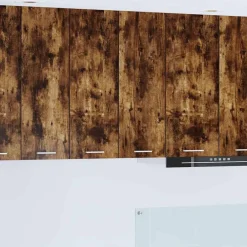 vidaXL Mueble colgante con puerta 60 x 31 x 80 cm Roble ahumado Discount